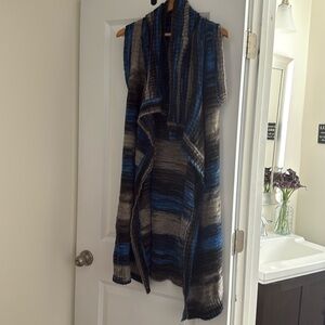 Anthropologie Moth knit open front vest duster cardigan